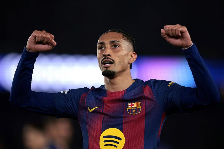 Raphinha hat-trick powers Barcelona to comeback win over Sevilla