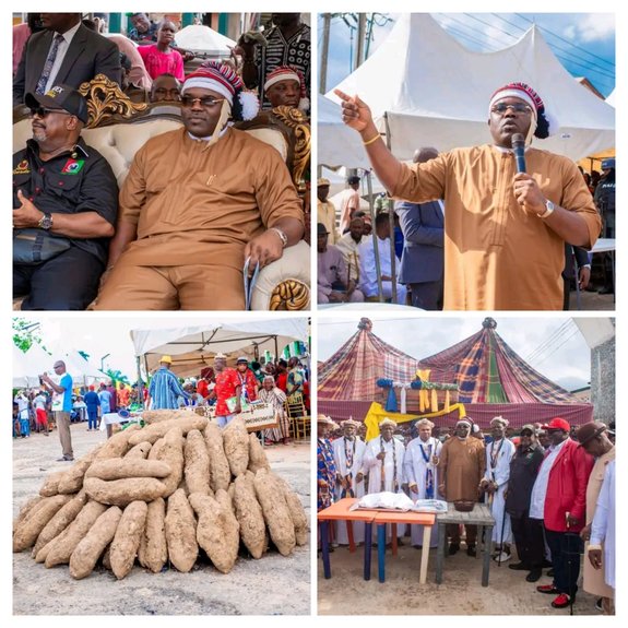 Emetu Celebrates Abiriba New Yam Festival, Urges Unity Ahead of 2027